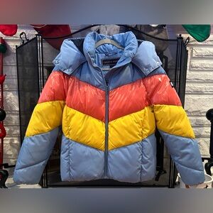 Tommy Hilfiger Chevron Puffer Jacket - Size Small